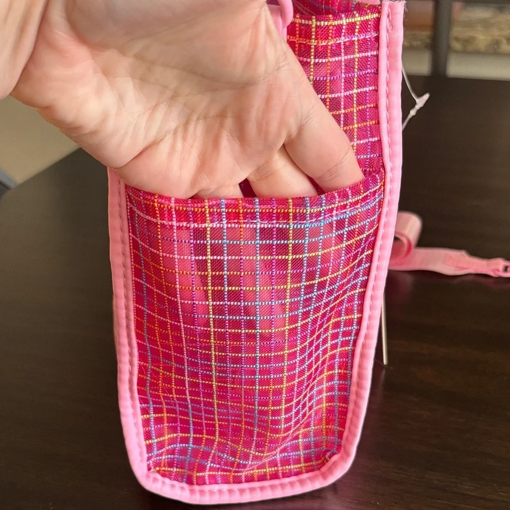 Wildfox Pink Grid Tote Bag